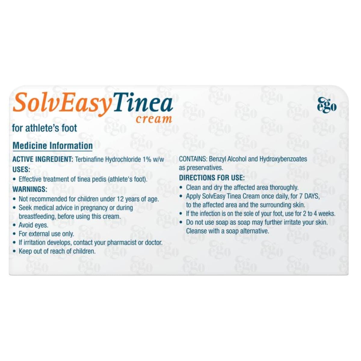 Thumbnail Ego SolvEasy Tinea Cream 15g