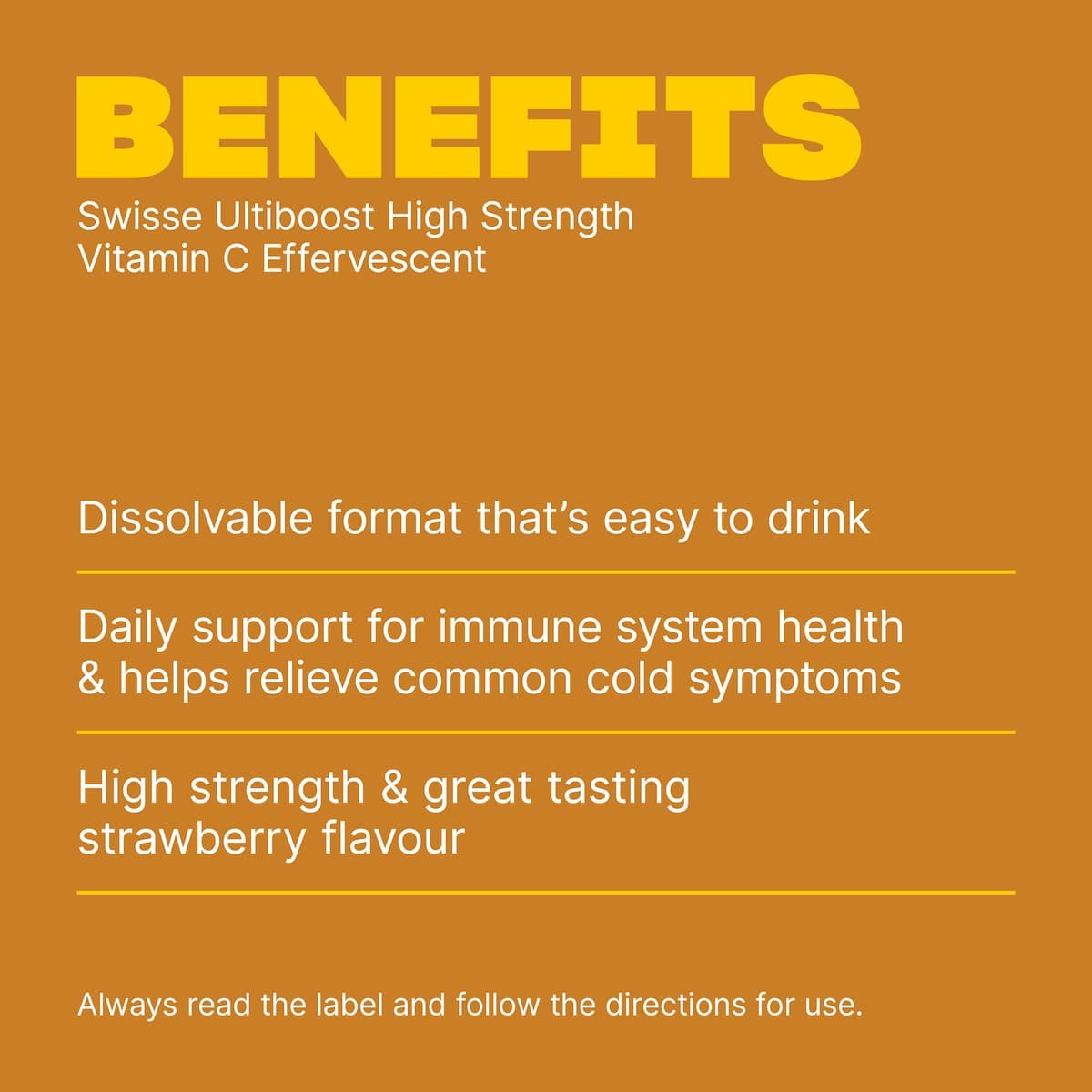 Thumbnail Swisse Ultiboost High Strength Vitamin C 60 Effervescent Tablets