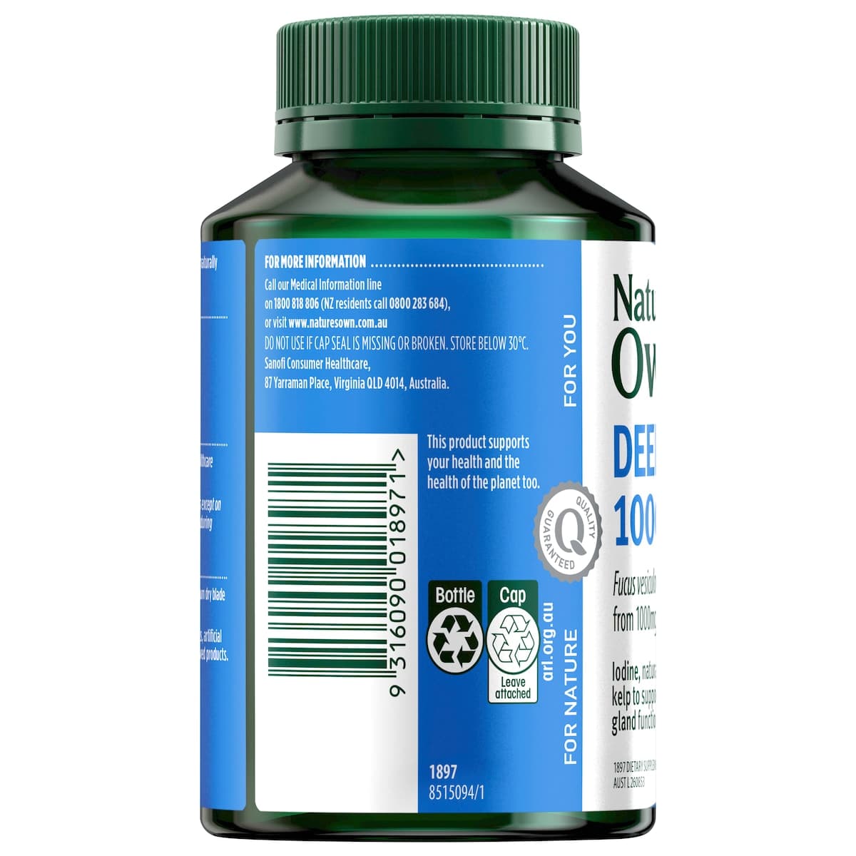 Thumbnail Nature's Own Kelp 1000mg 200 Tablets