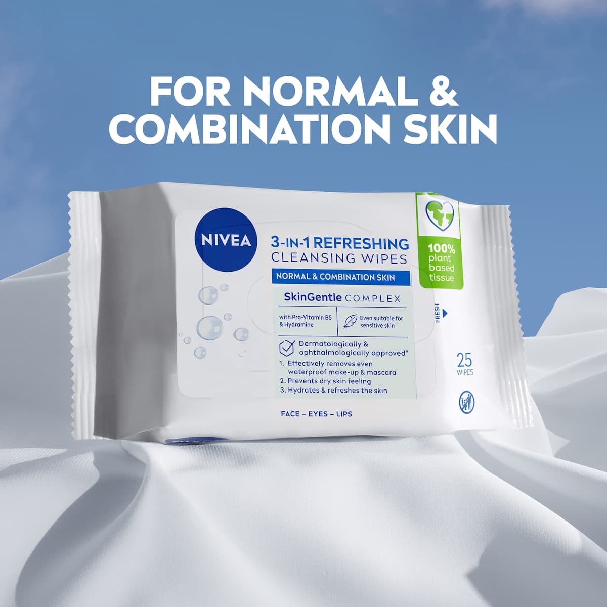 Thumbnail Nivea 3in1 Refreshing Facial Cleansing Wipes 7 Pack