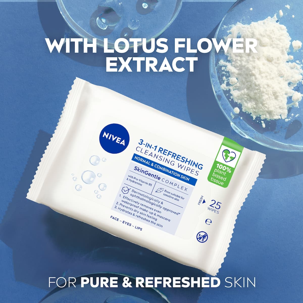 Thumbnail Nivea 3in1 Refreshing Facial Cleansing Wipes 7 Pack