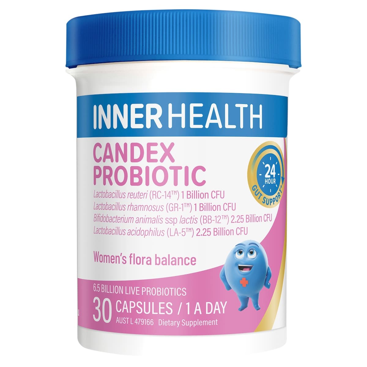 Thumbnail Inner Health Candex Womens Flora Balance Probiotics 30 Capsules