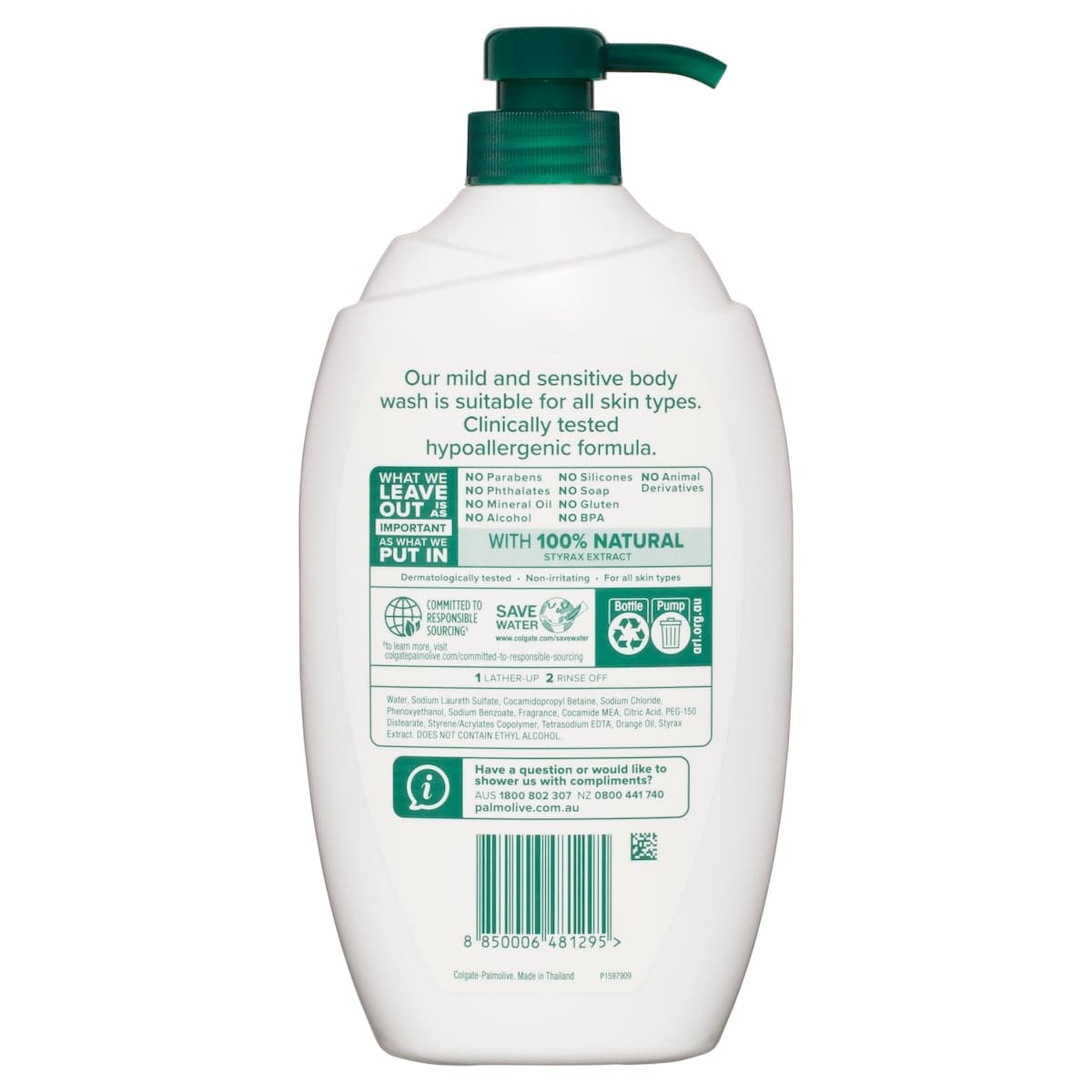 Thumbnail Palmolive Mild & Sensitive Body Wash 1 Litre