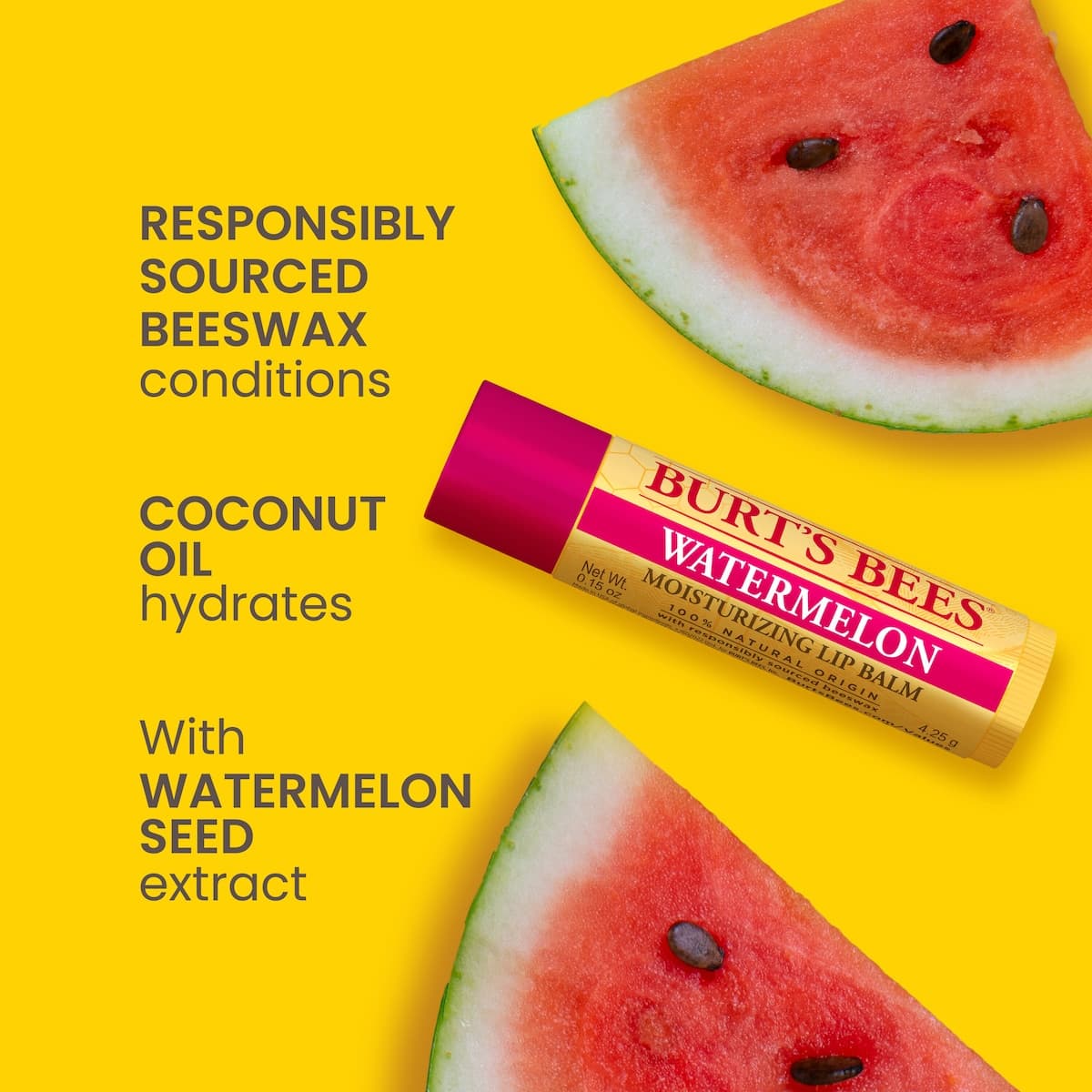 Thumbnail Burts Bees Watermelon Lip Balm 4.25g