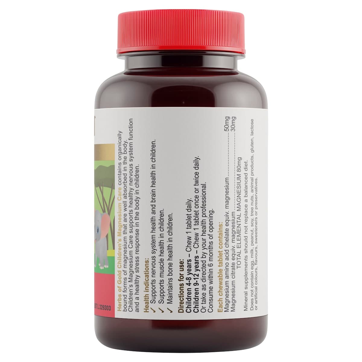 Thumbnail Herbs of Gold Childrens Magnesium Care 60 Tablets
