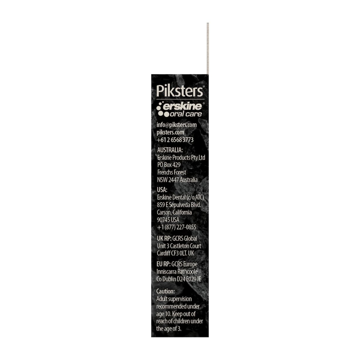 Thumbnail Piksters Eco Floss Pick Charcoal 30 Pack