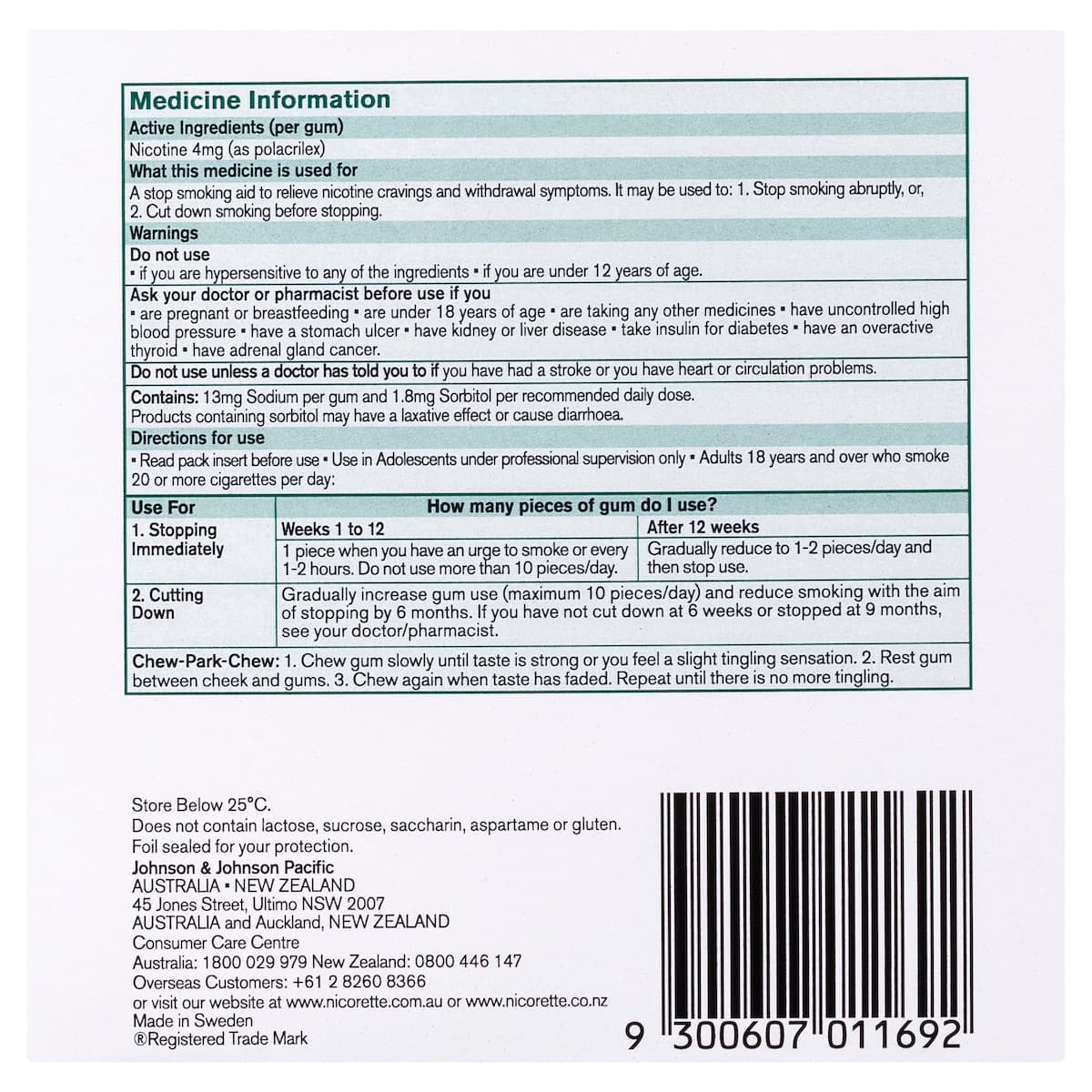 Thumbnail Nicorette Quit Smoking Nicotine Gum 4mg Classic 150 Pieces