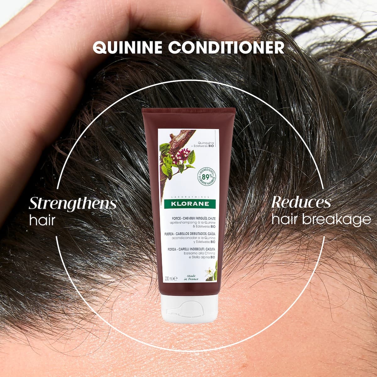 Thumbnail Klorane Strengthening Conditioner Quinine & Organic Edelweiss 200ml