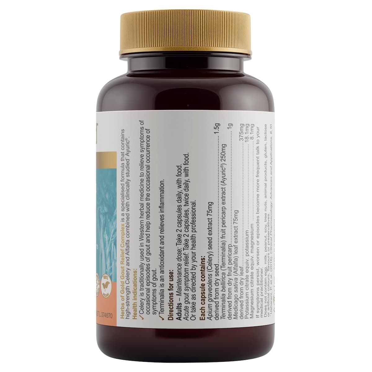 Thumbnail Herbs of Gold Gout Relief Complex 60 Capsules