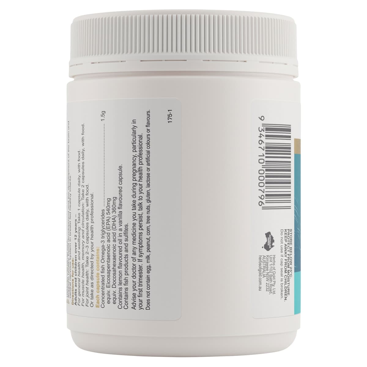 Thumbnail Herbs of Gold Triple Strength Omega-3 150 Capsules