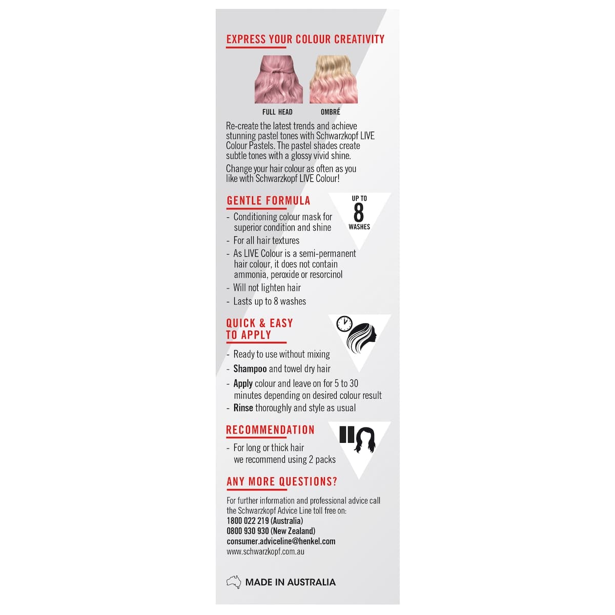 Thumbnail Schwarzkopf Live Colour Pastels Cotton Candy Pink 75ml