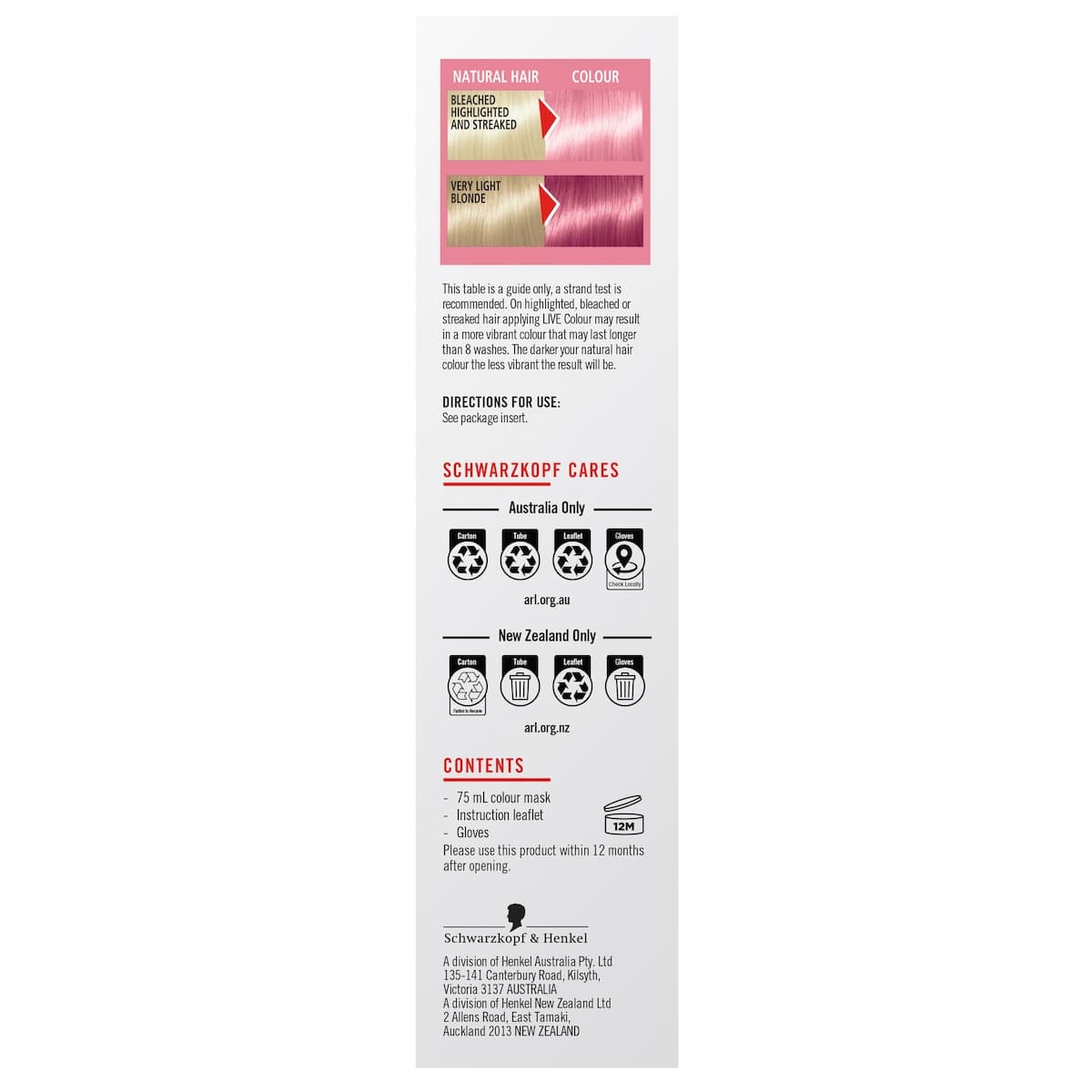 Thumbnail Schwarzkopf Live Colour Pastels Cotton Candy Pink 75ml