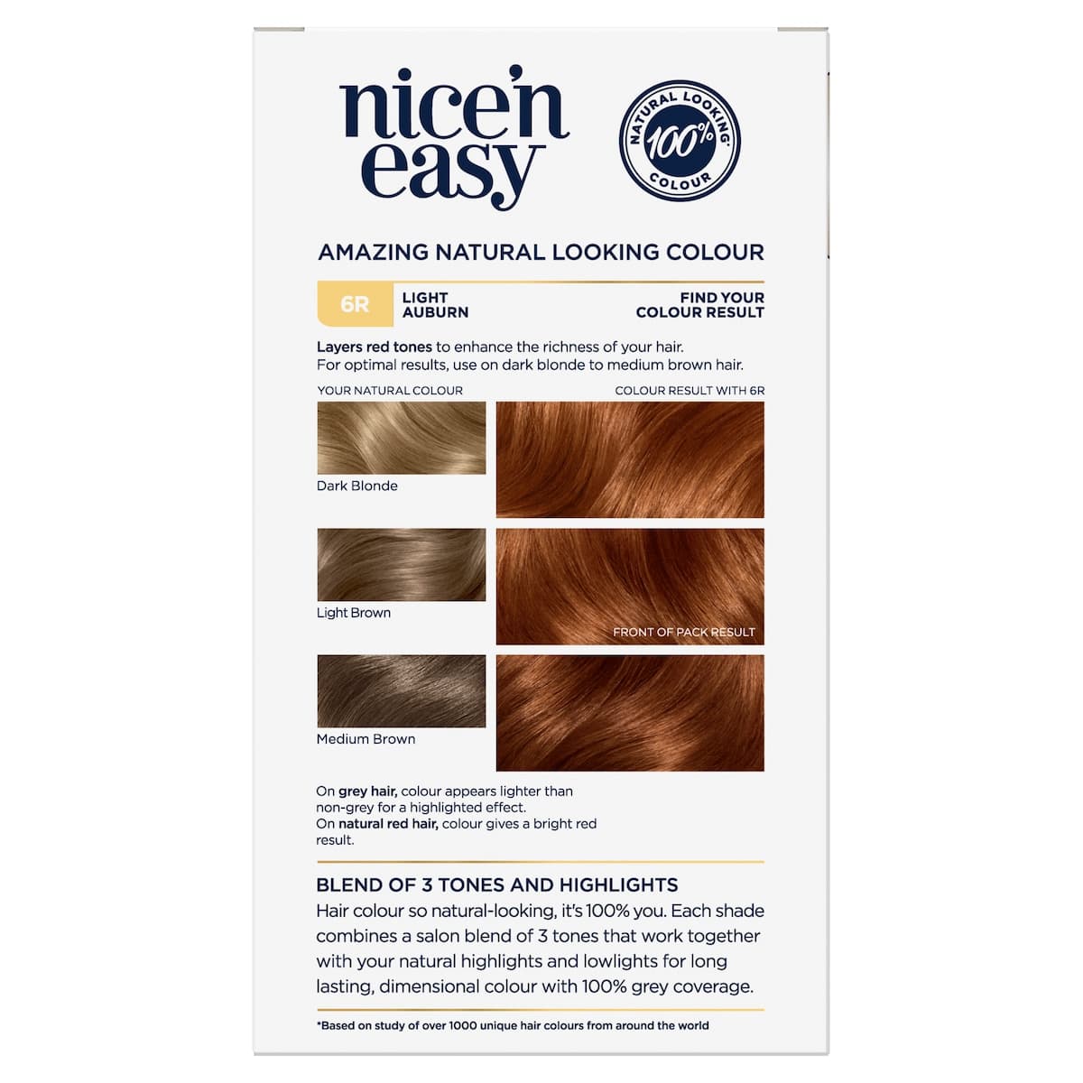 Thumbnail Clairol Nice N Easy 6R Natural Light Auburn Hair Colour