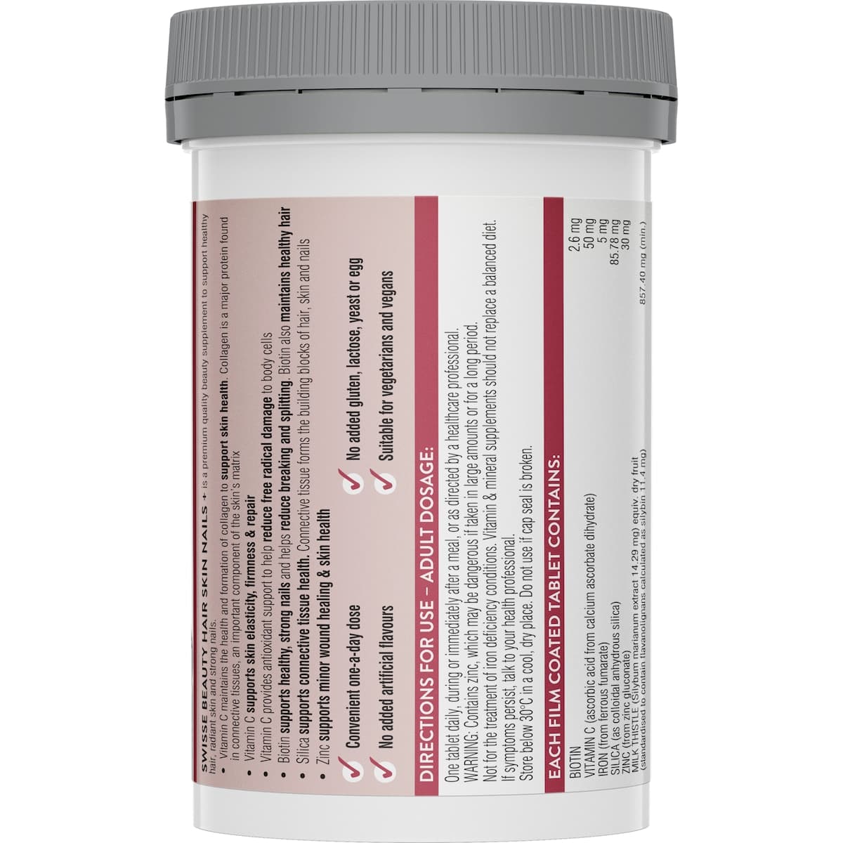 Thumbnail Swisse Beauty Hair Skin Nails+ 100 Tablets