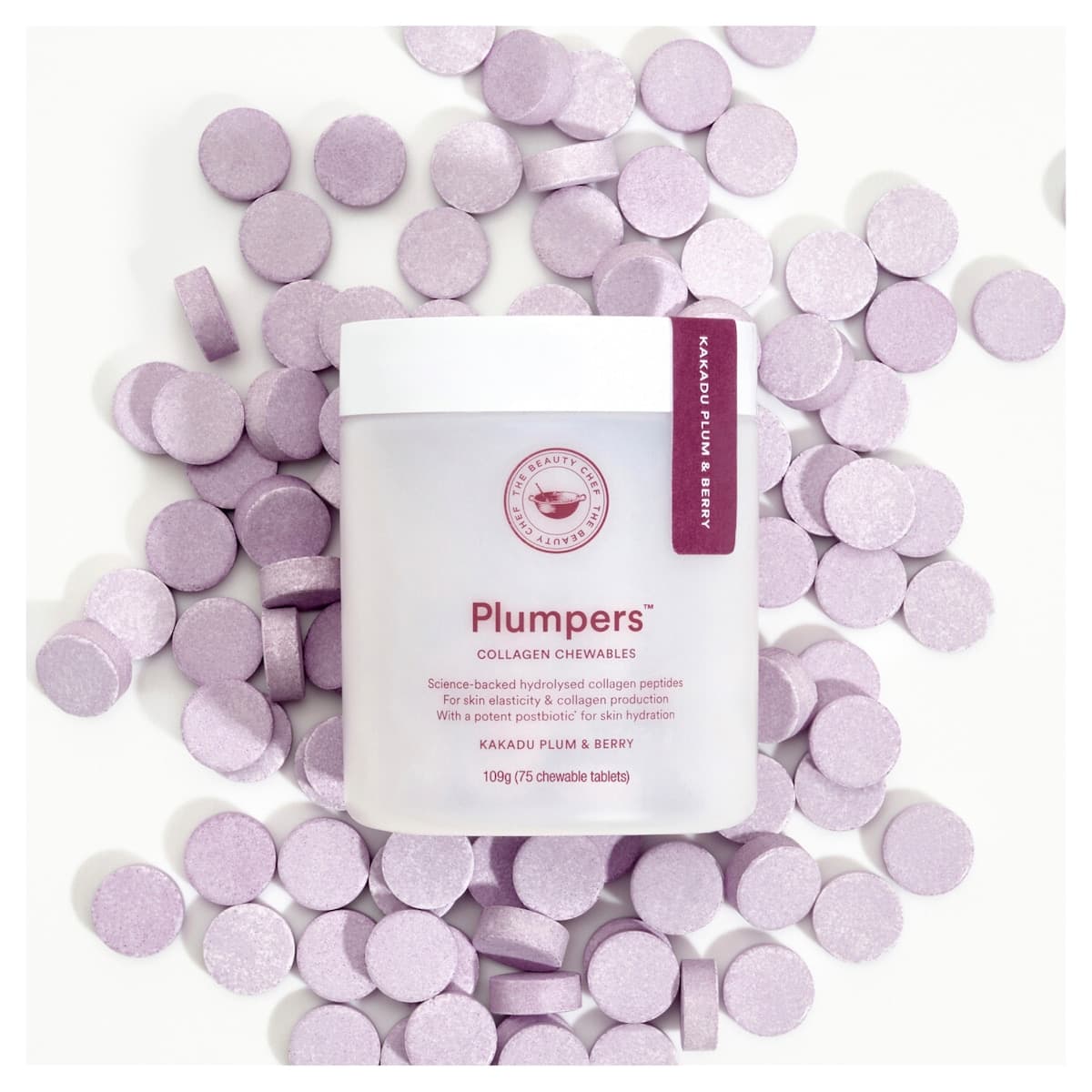Thumbnail The Beauty Chef Plumpers Collagen Chewables Kakadu Plum & Berry 75 Tablets