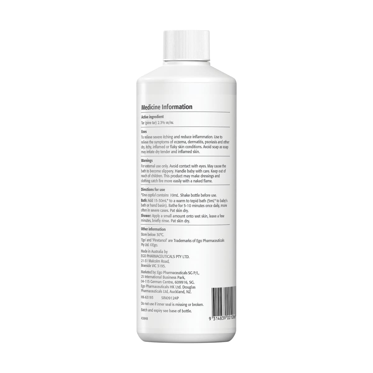 Thumbnail Ego Pinetarsol Bath Oil 500ml