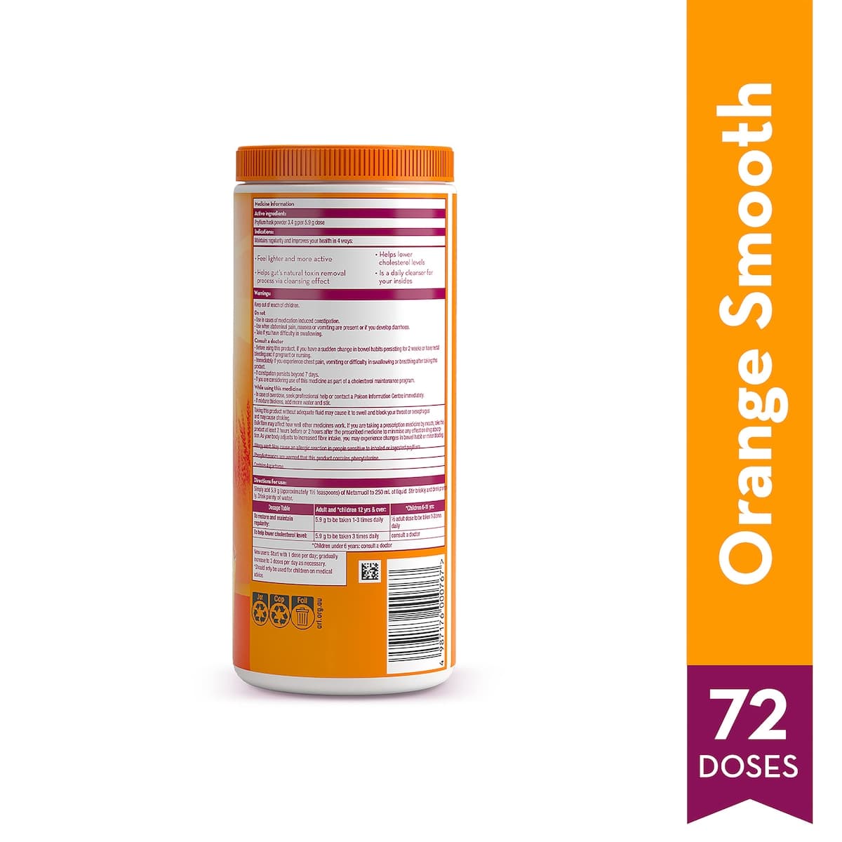 Thumbnail Metamucil Fibre Supplement Smooth Orange 425g