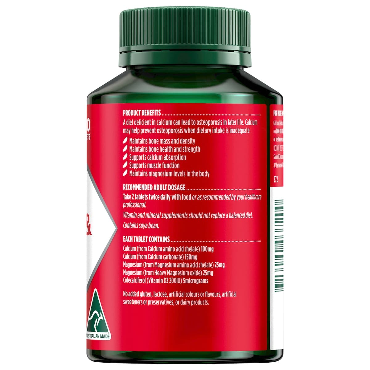 Thumbnail Nature's Own Calcium Magnesium & Vitamin D3 120 Tablets