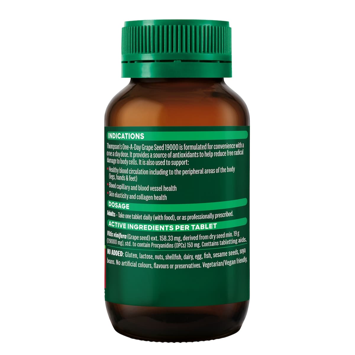 Thumbnail Thompsons One a Day Grape Seed 19000mg 120 Capsules