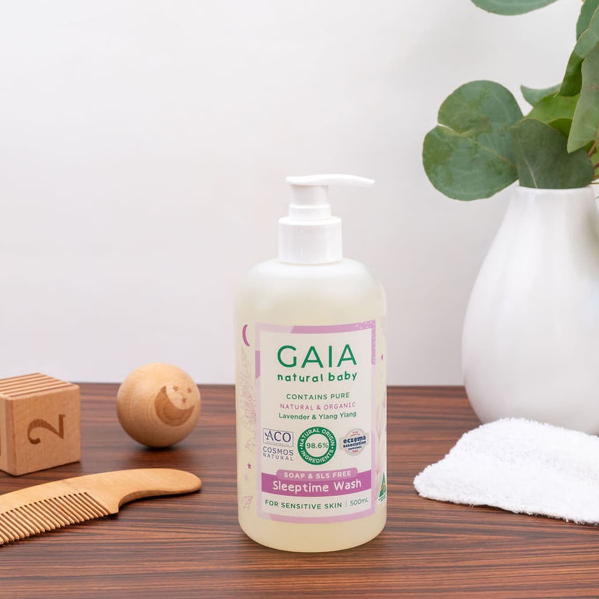 Thumbnail Gaia Natural Baby Sleep Time Bath Wash 500ml