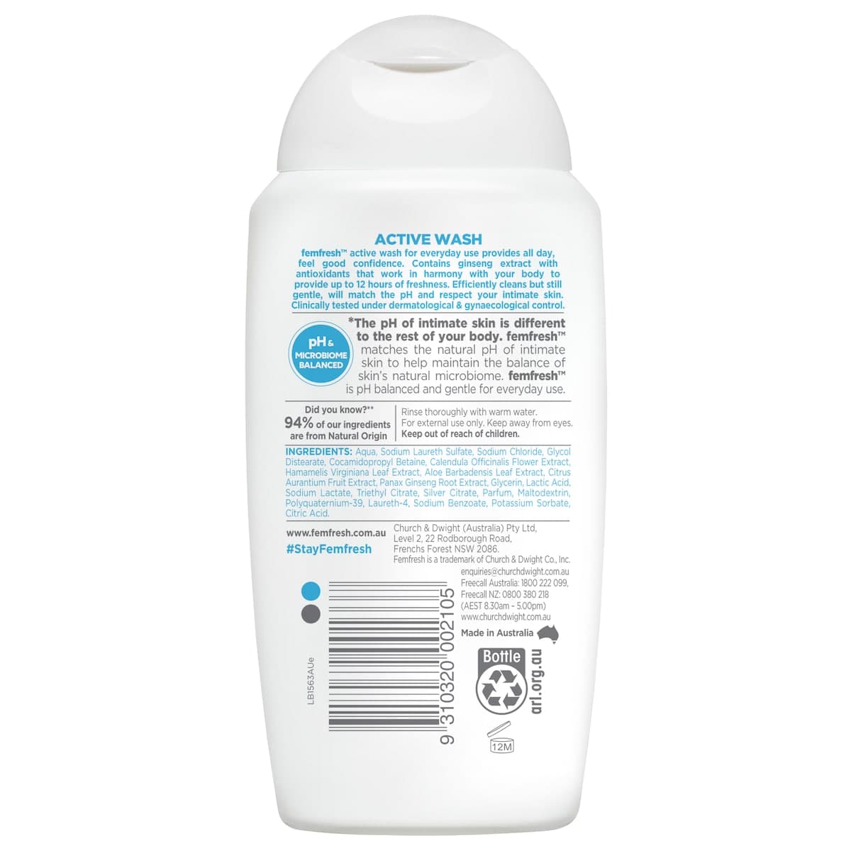 Thumbnail Femfresh Intimate Wash Deodorising 250ml