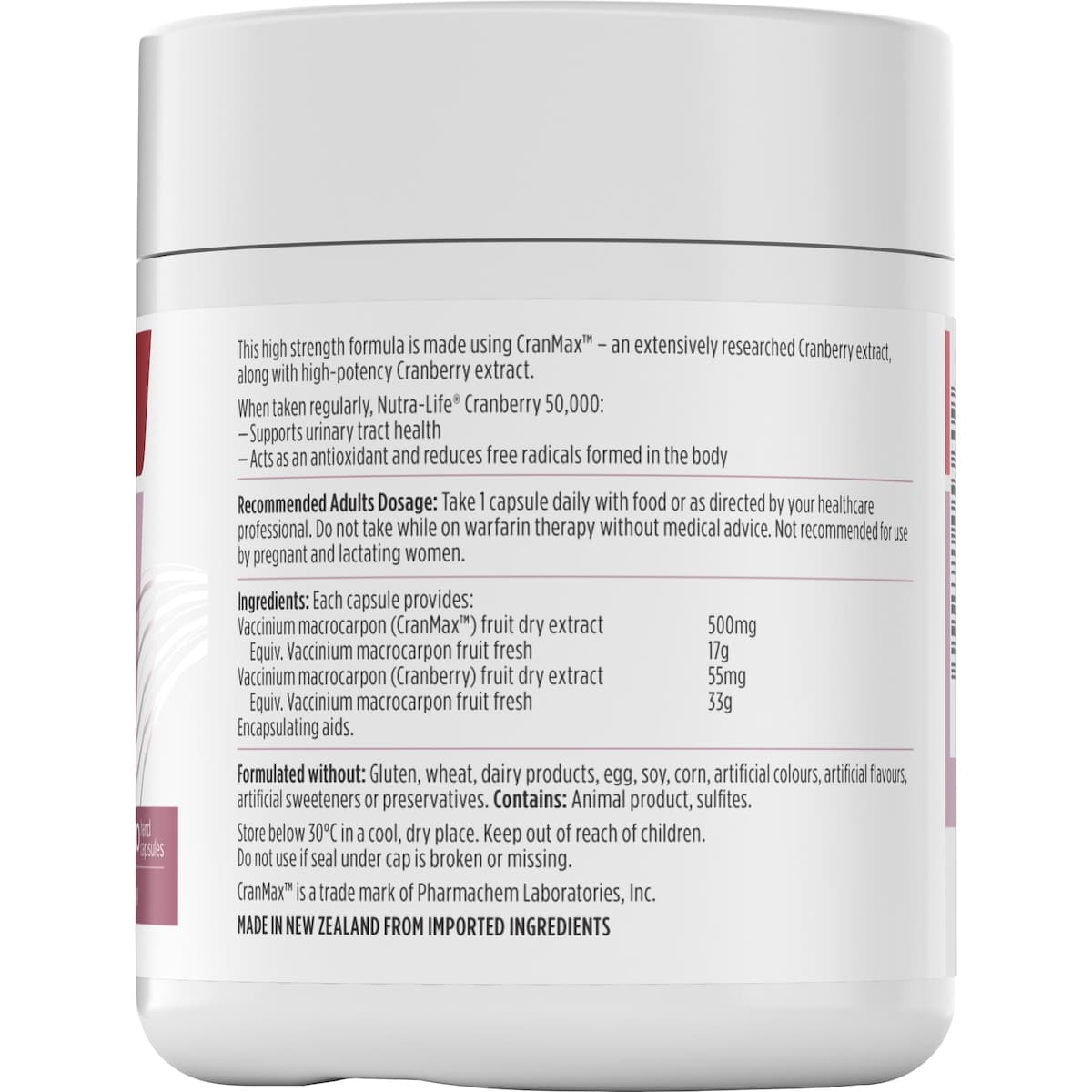 Thumbnail Nutra-Life Cranberry 50000 100 Capsules