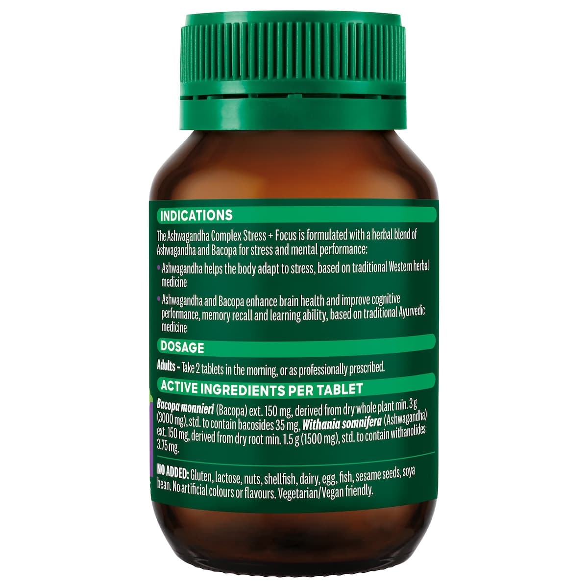 Thumbnail Thompsons Ashwagandha Complex Stress + Focus 60 Tablets