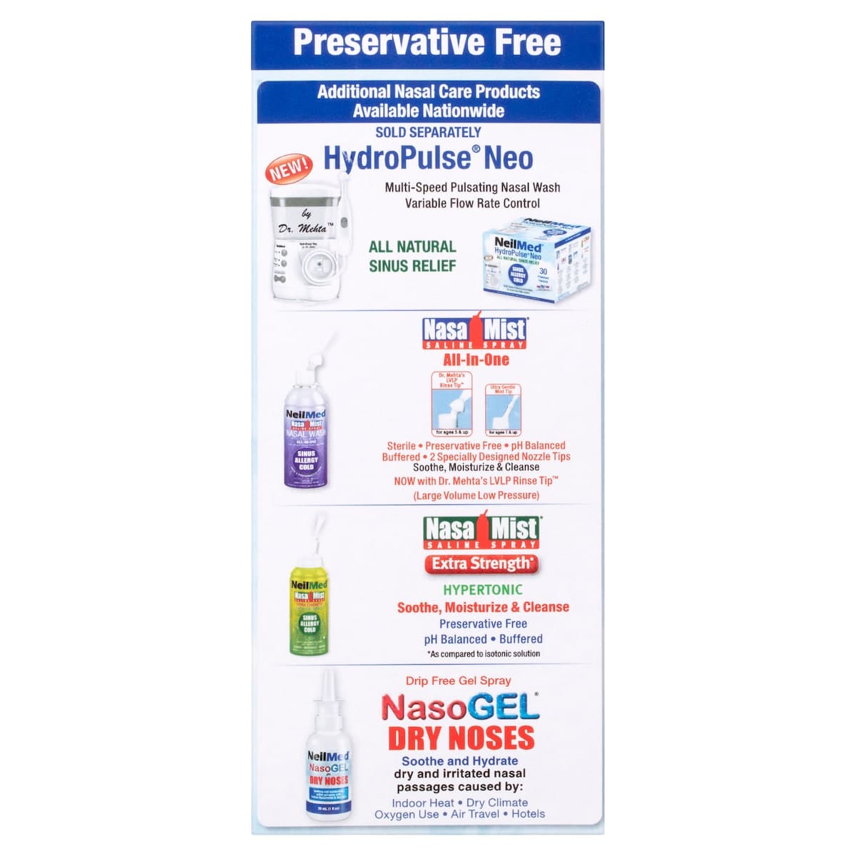 Thumbnail NeilMed Premixed Sinus Rinse Kit 60 Sachets