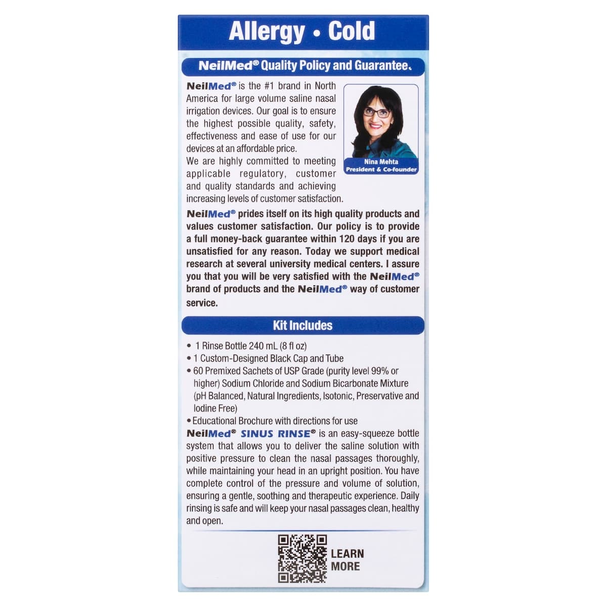 Thumbnail NeilMed Premixed Sinus Rinse Kit 60 Sachets