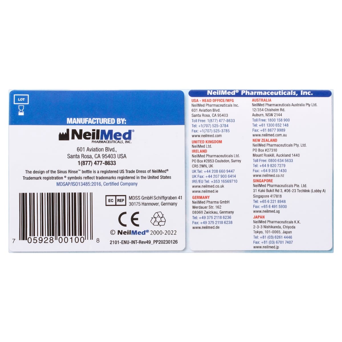 Thumbnail NeilMed Premixed Sinus Rinse Kit 60 Sachets