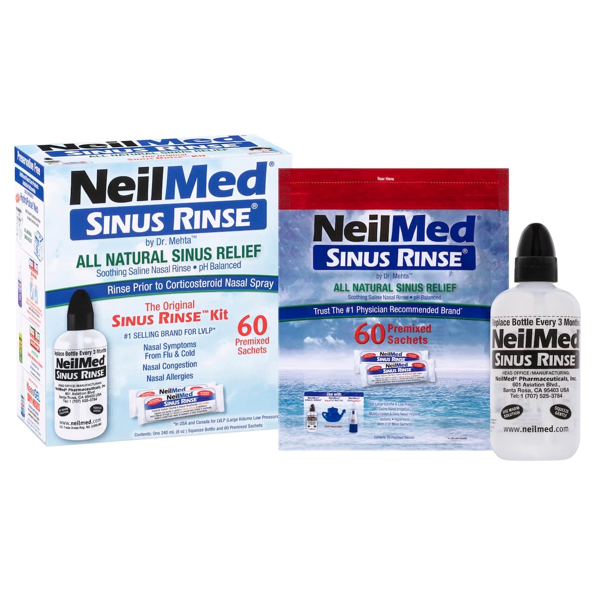 Thumbnail NeilMed Premixed Sinus Rinse Kit 60 Sachets