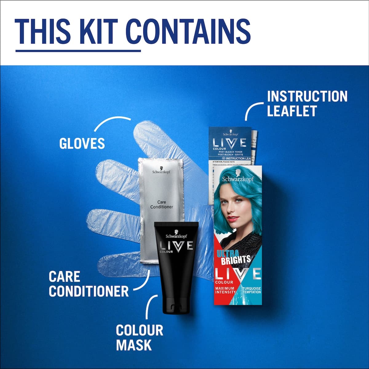 Thumbnail Schwarzkopf Live Colour Ultra Brights Turquoise Temptation 75ml