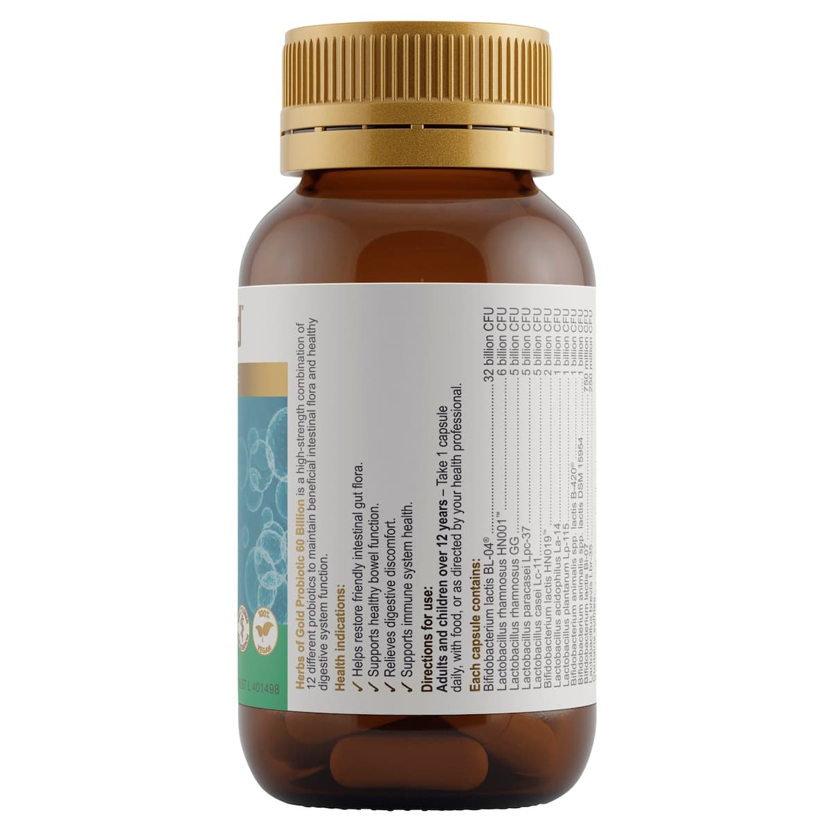 Thumbnail Herbs of Gold Probiotic 60 Billion 60 Capsules