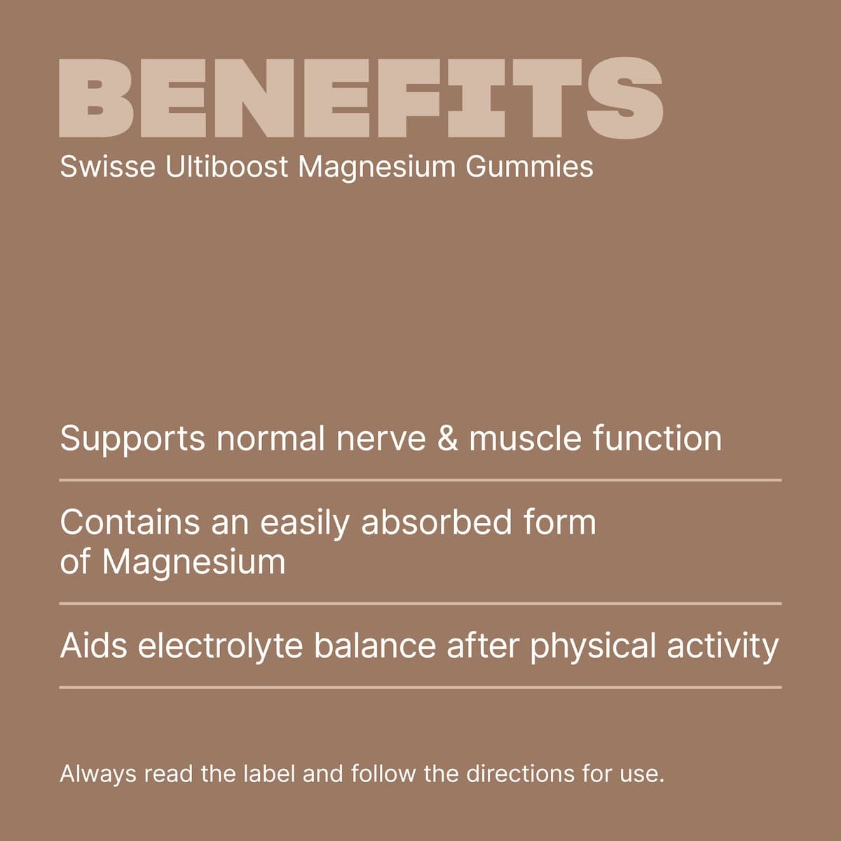 Thumbnail Swisse Ultiboost Magnesium Gummies 60 Pack