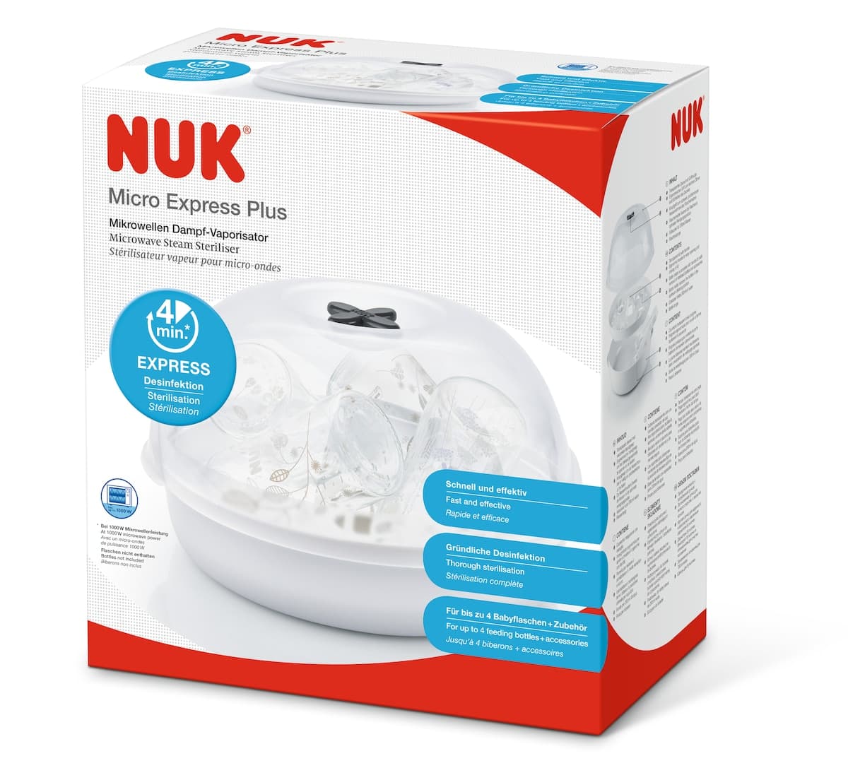 Thumbnail NUK Micro Express Plus Microwave Steam Steriliser