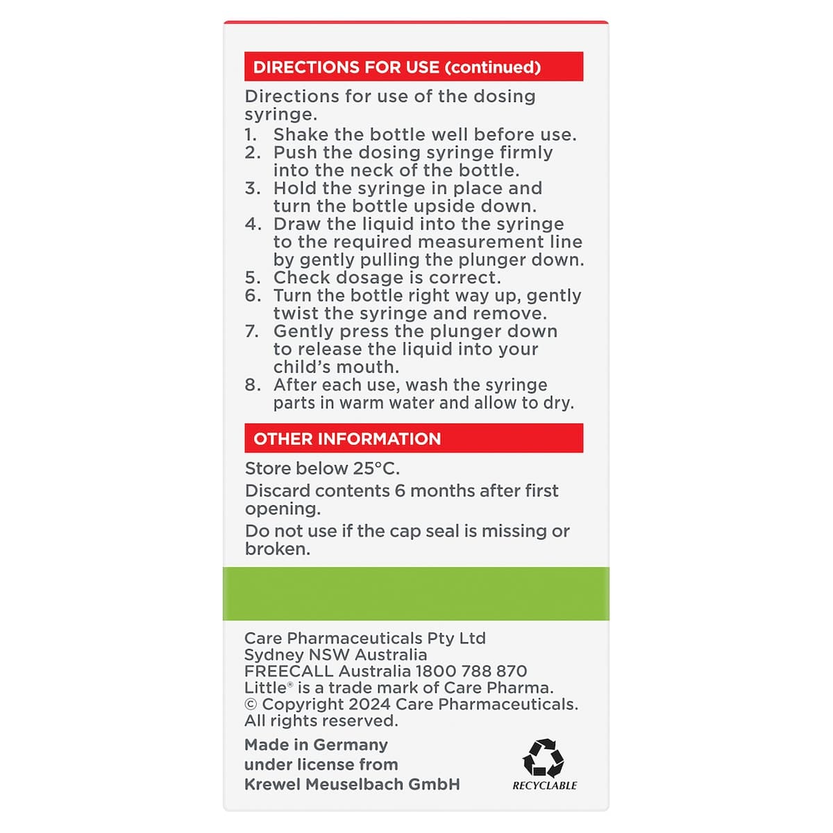 Thumbnail Little Coughs Oral Liquid Original 100mL