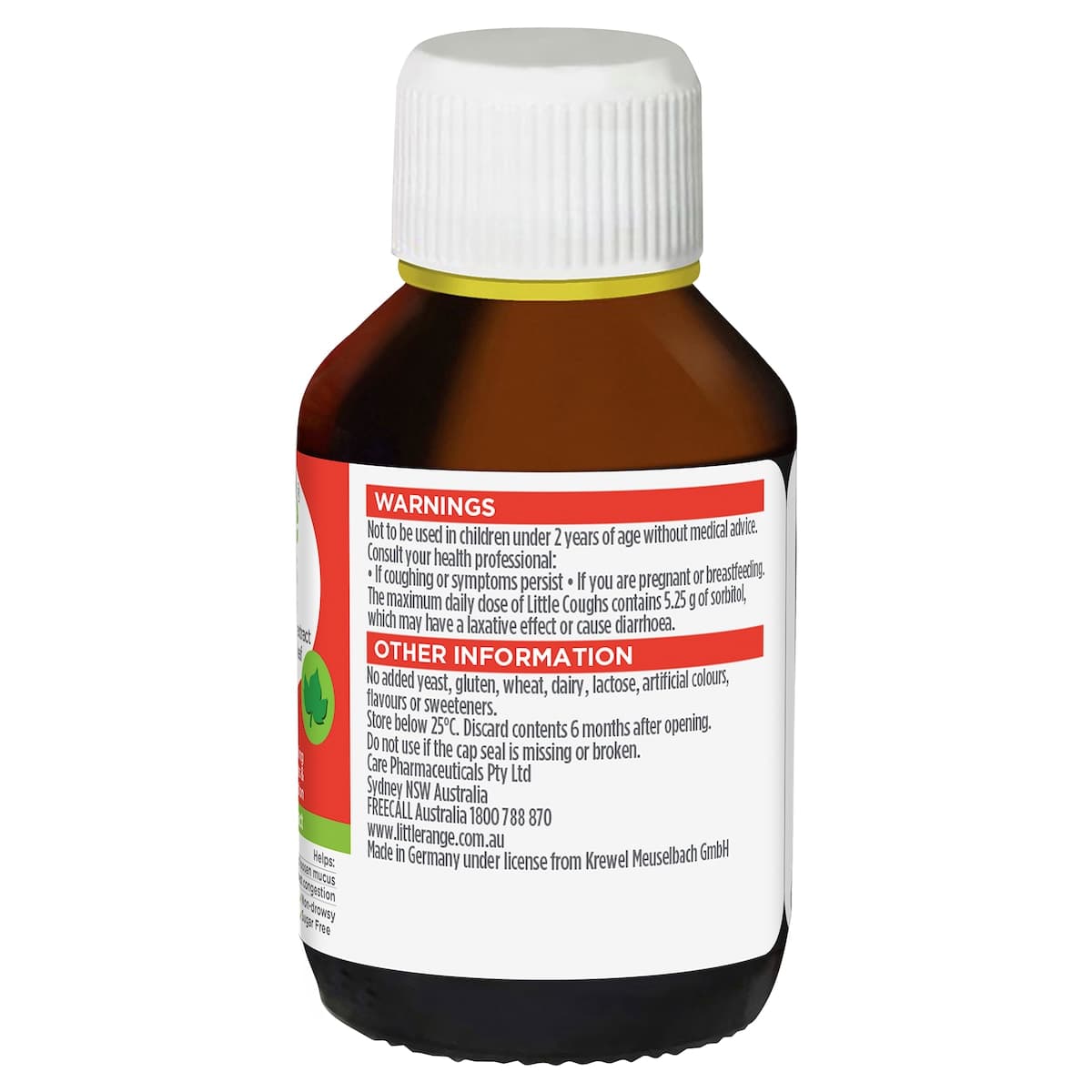 Thumbnail Little Coughs Oral Liquid Original 100mL