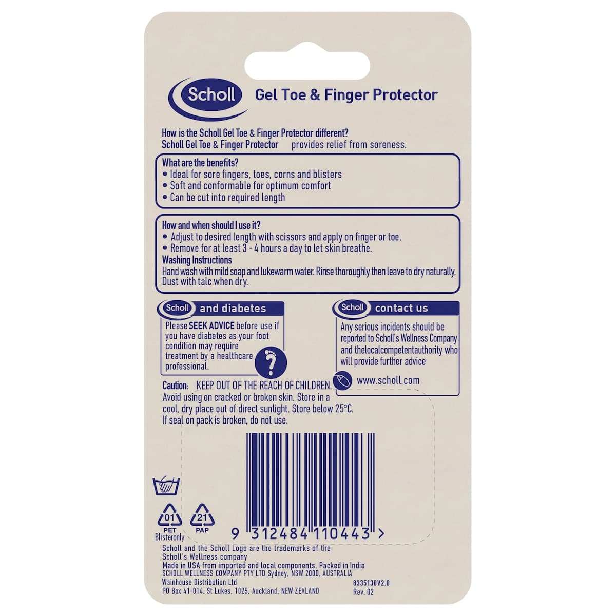 Thumbnail Scholl Toe & Finger Gel Protector Sleeve 1 Pack