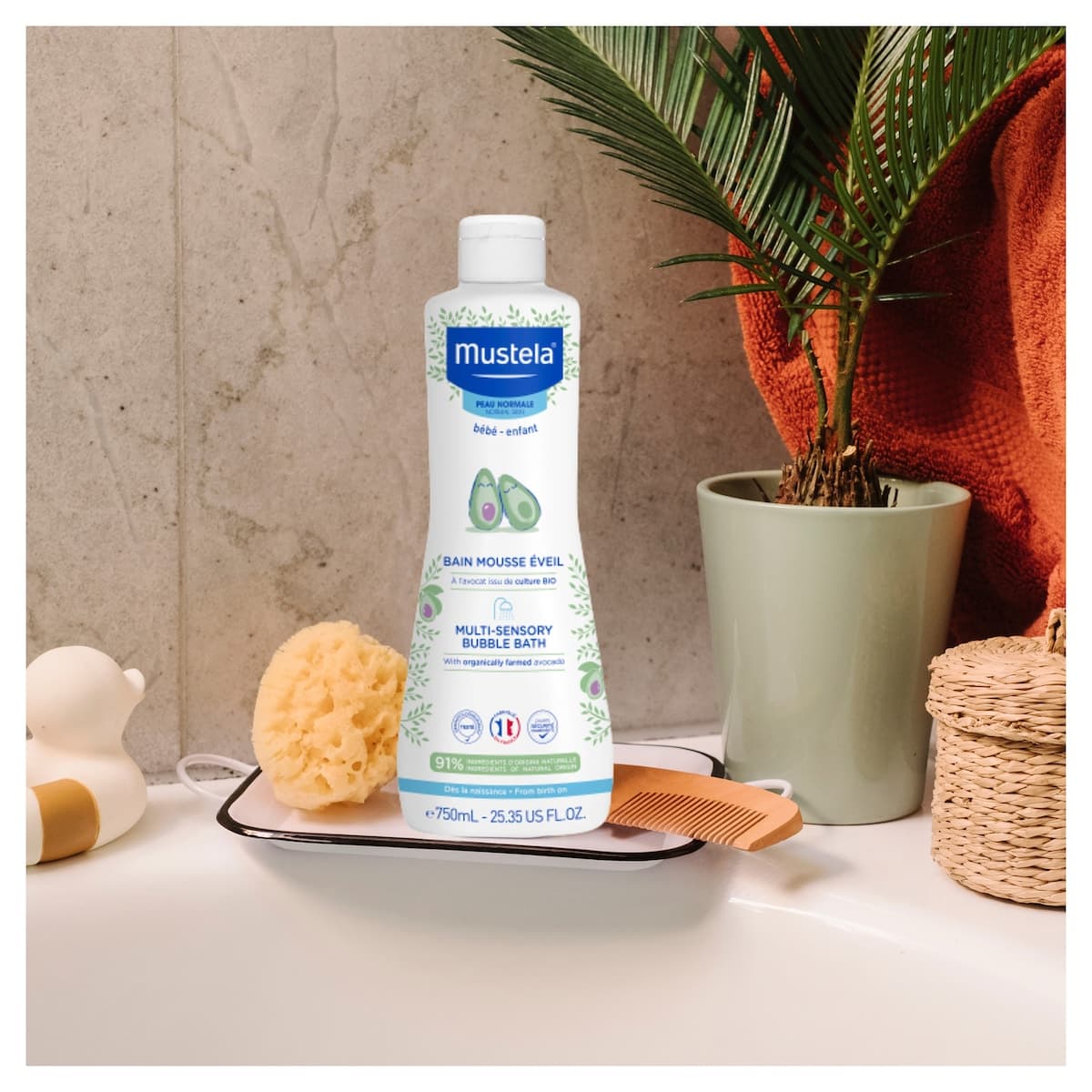 Thumbnail Mustela Multi Sensory Bubble Bath 750ml
