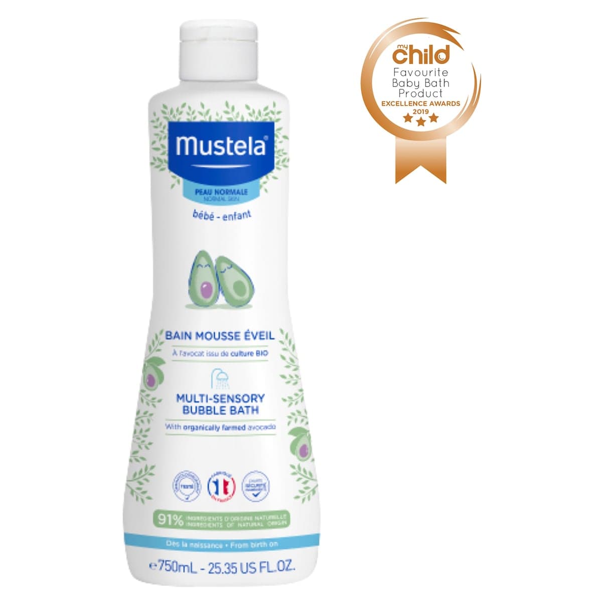 Thumbnail Mustela Multi Sensory Bubble Bath 750ml