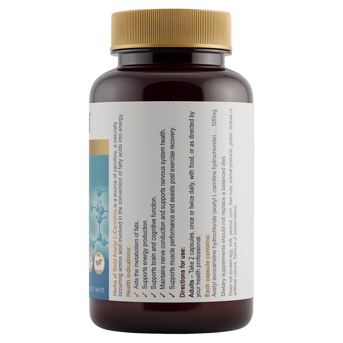 Thumbnail Herbs of Gold Acetyl L-Carnitine 60 Capsules