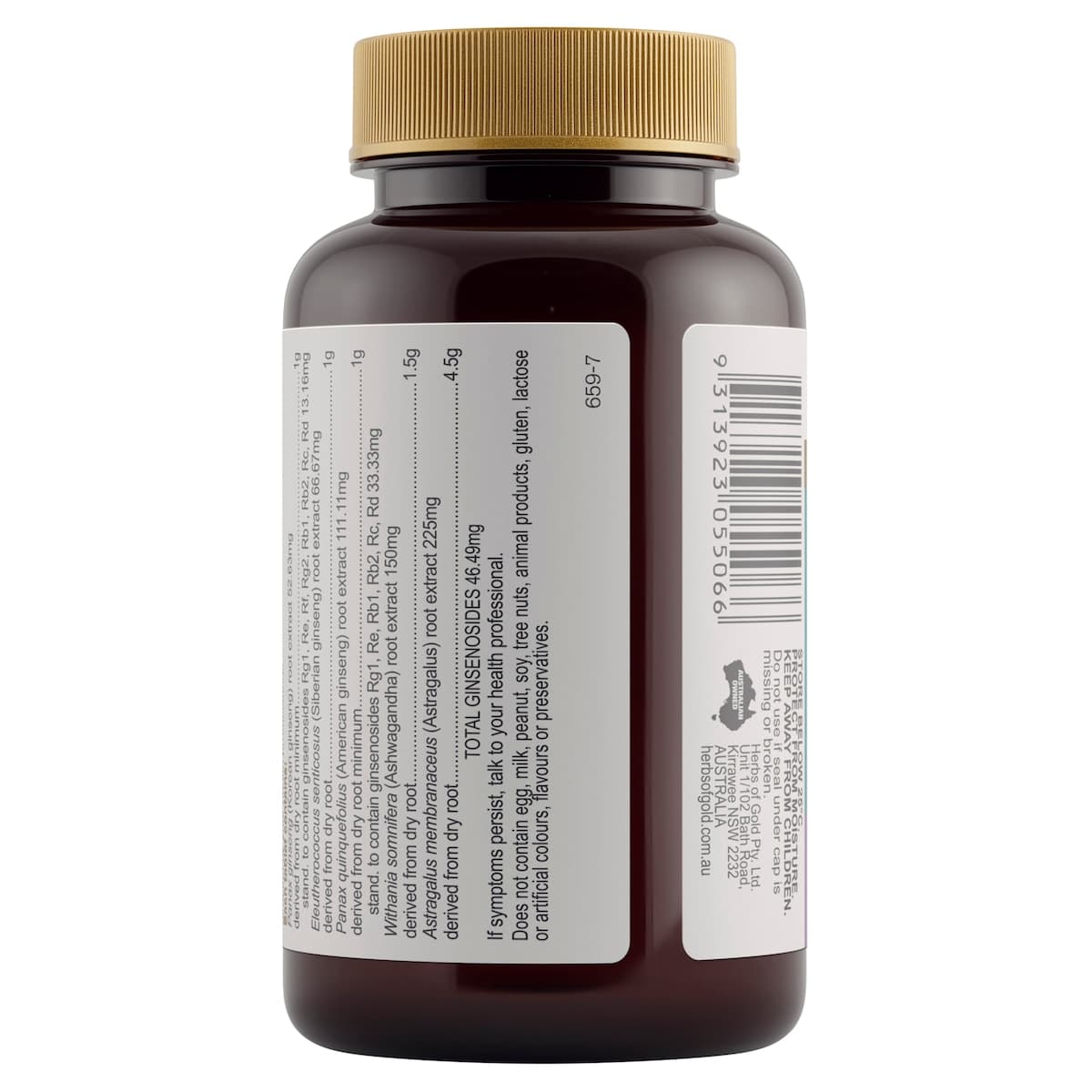 Thumbnail Herbs of Gold Ginseng 4 Energy Gold 60 Tablets