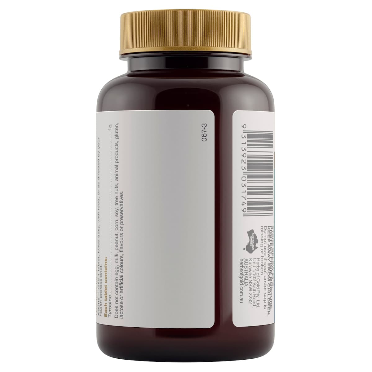 Thumbnail Herbs of Gold Tyrosine 1000 60 Tablets