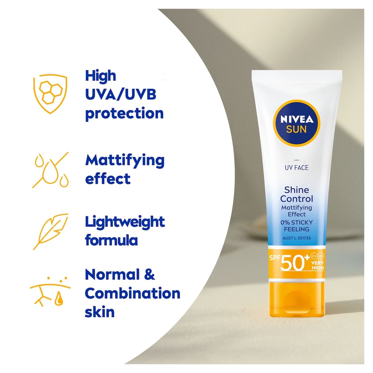 Thumbnail Nivea Sun UV Face Shine Control SPF50 50ml