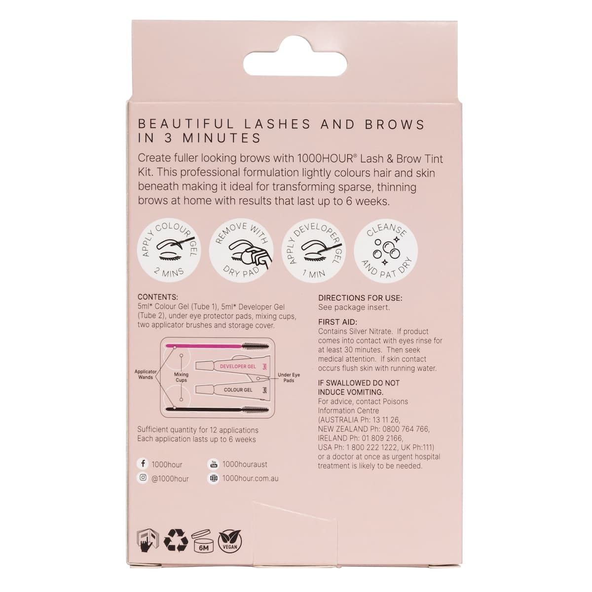 Thumbnail 1000 Hour Lash & Brow Tint Kit Natural Black
