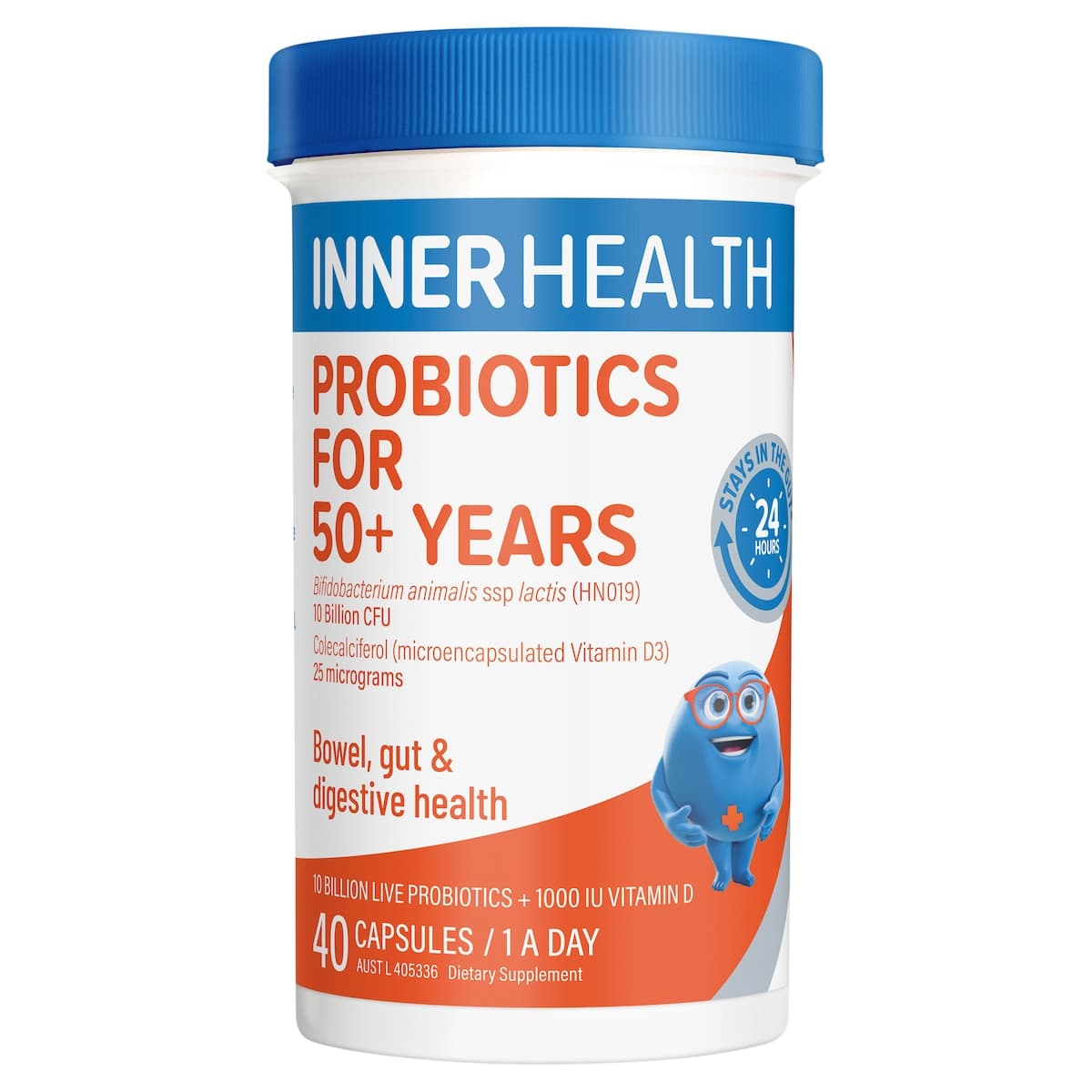 Thumbnail Inner Health Probiotics for 50+ 40 Capsules
