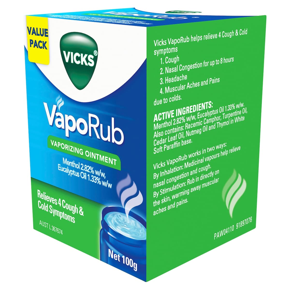 Thumbnail Vicks VapoRub Vaporizing Ointment 100g