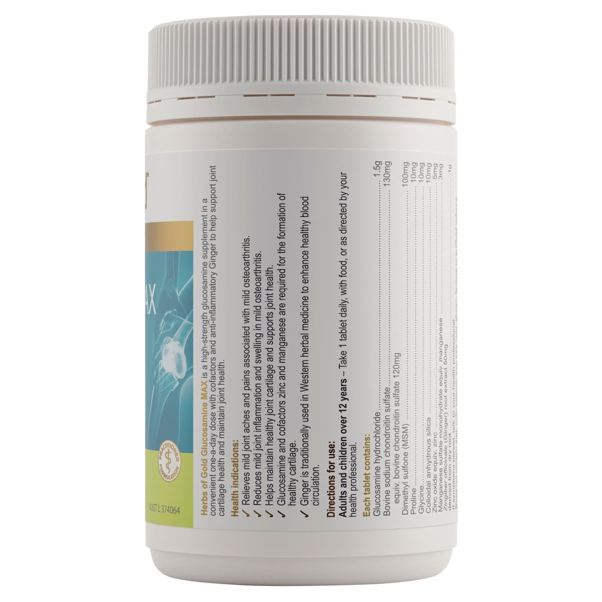 Thumbnail Herbs of Gold Glucosamine MAX 90 Tablets
