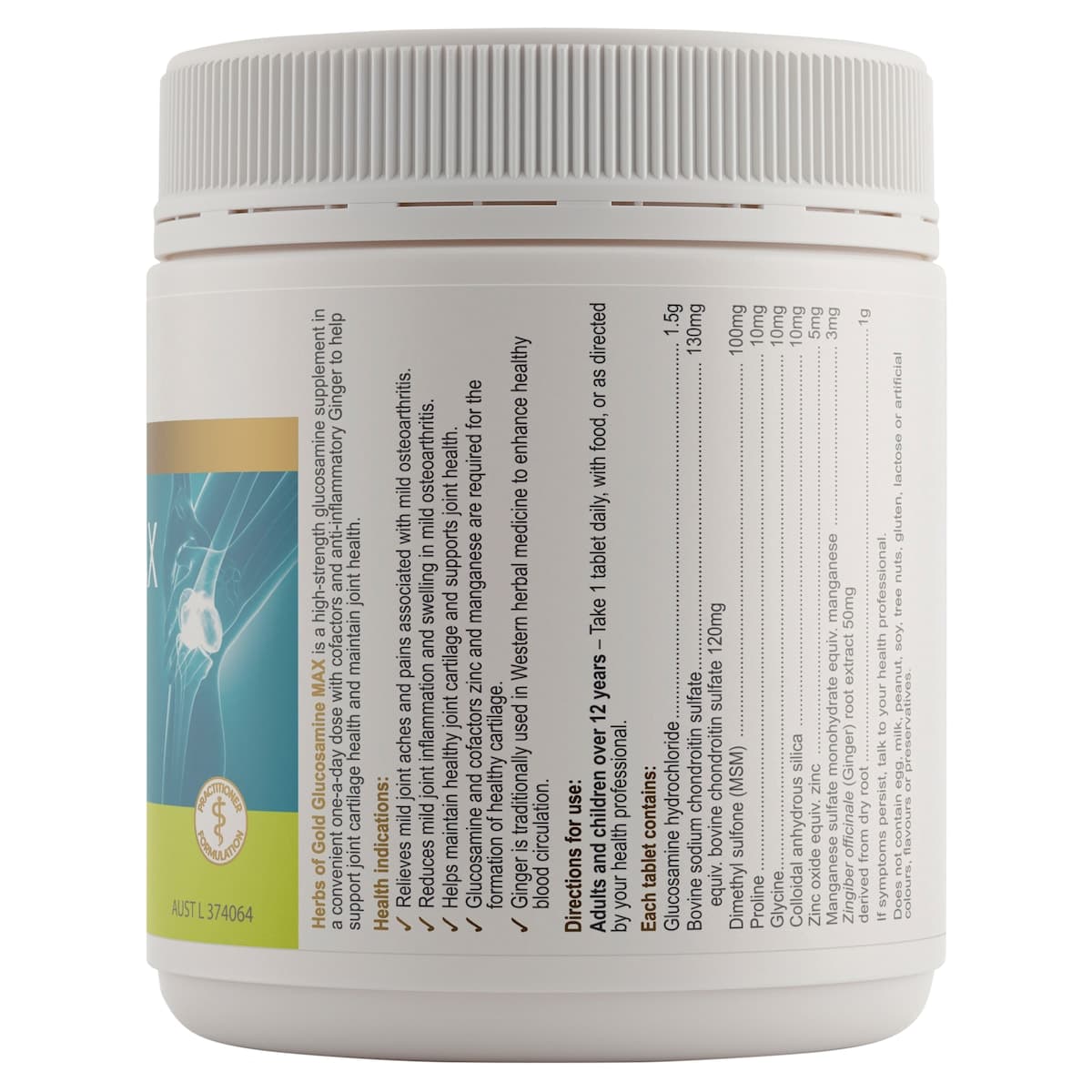Thumbnail Herbs of Gold Glucosamine MAX 180 Tablets