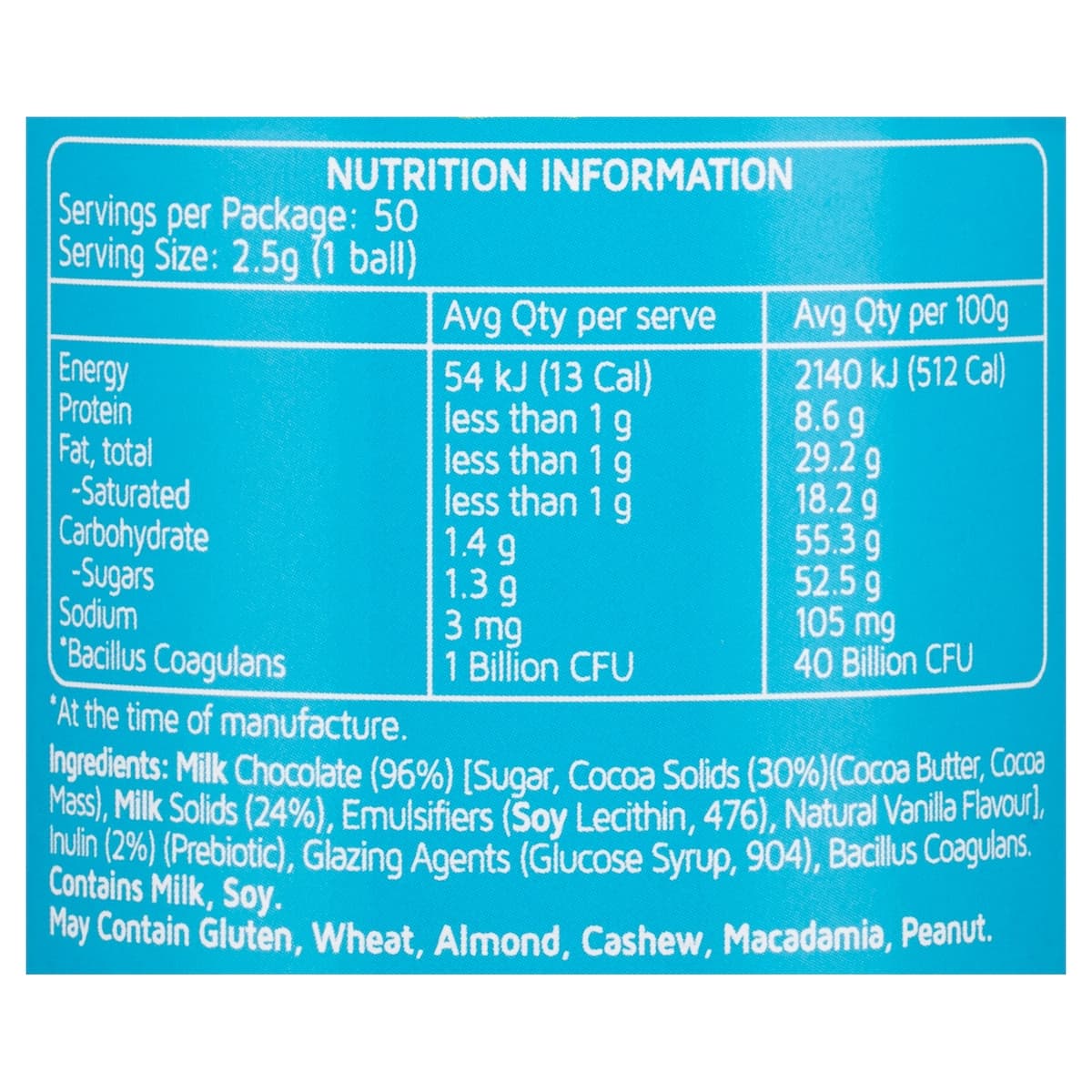 Thumbnail Nature's Way Kids Smart Probiotic Choc Balls 50 Pack